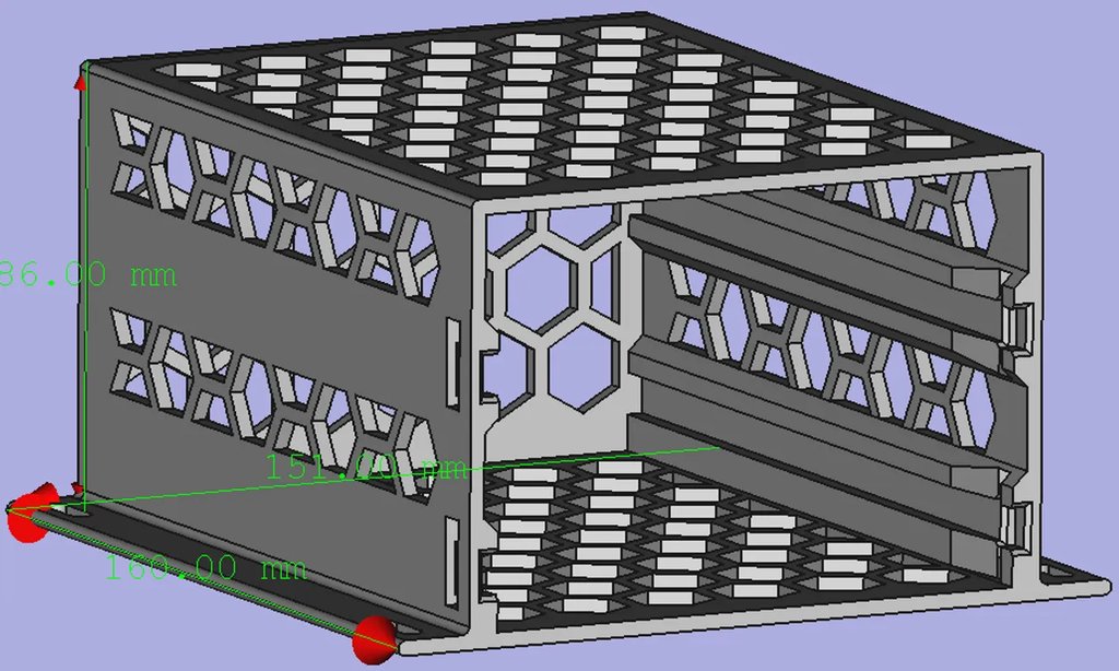 Корпус для 2-х 3.5" HDD