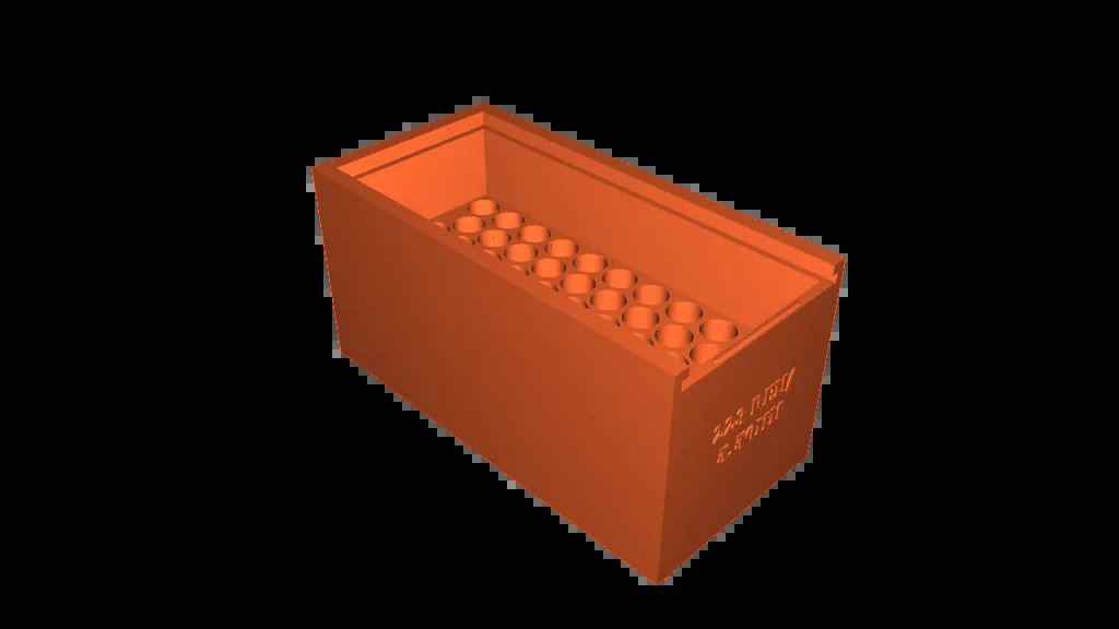 Ящик для патронов 223/5.56 мм (штабелируемый)