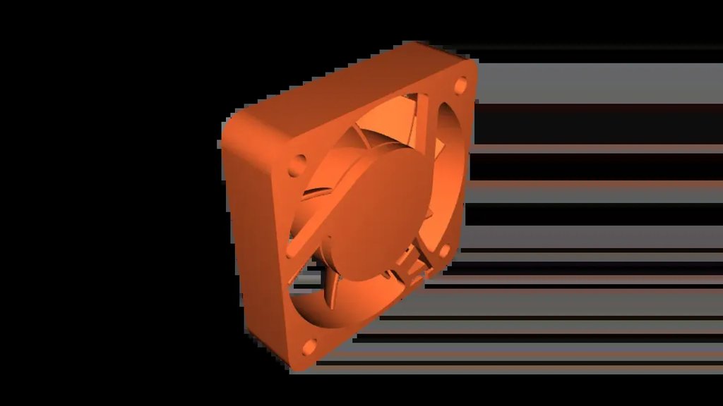 3D-модель осевого вентилятора 4010