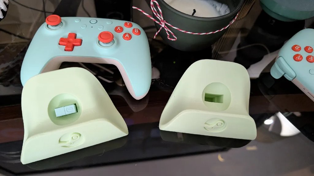 Подставка для контроллера 8bitdo Ultimate 2C с опциональным слотом для адаптера и логотипом Steam