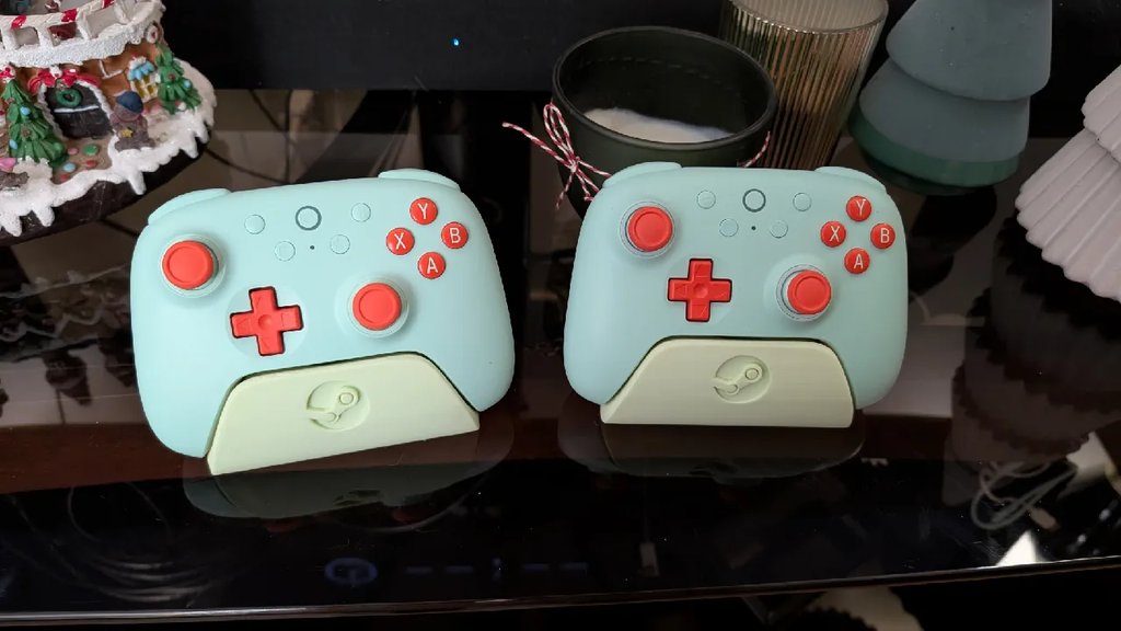 Подставка для контроллера 8bitdo Ultimate 2C с опциональным слотом для адаптера и логотипом Steam