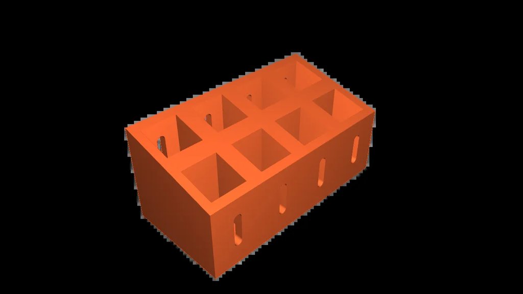 Держатель для кювет на 8 ячеек с отверстием для наблюдения