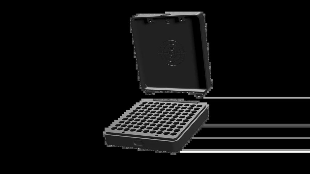 Компактный ящик для патронов 9мм (100 шт)