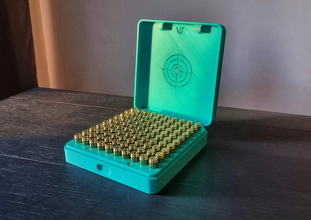 Компактный ящик для патронов 9мм (100 шт)