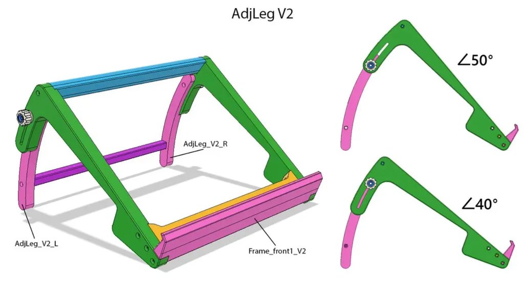 Регулируемая подставка для графического планшета (модульная)