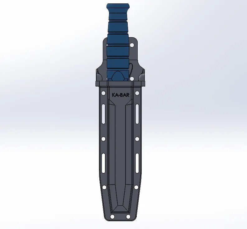 Нож KA-BAR Bowie для страйкбола с ножнами