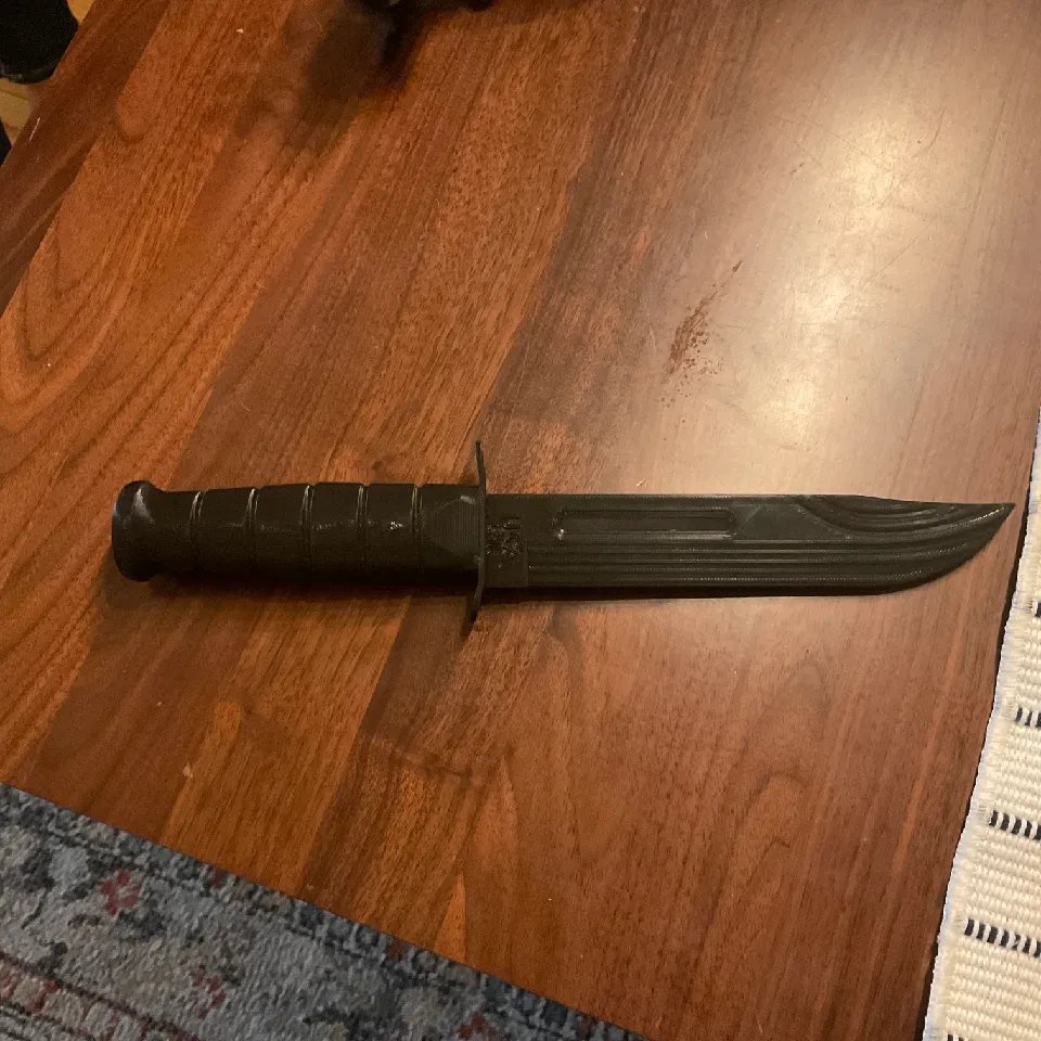 Нож KA-BAR Bowie для страйкбола с ножнами