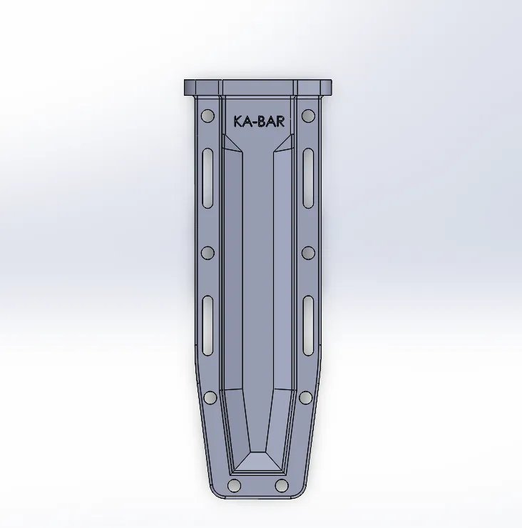 Нож KA-BAR Bowie для страйкбола с ножнами