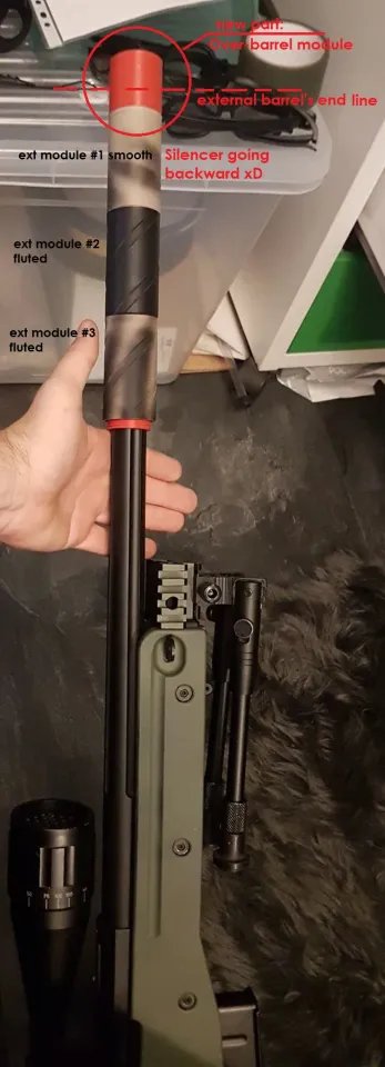 Модульный глушитель для страйкбола