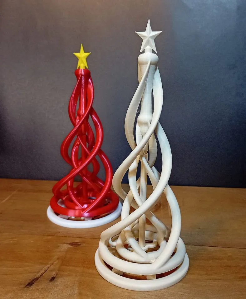 Рождественское дерево - Вращающаяся спираль