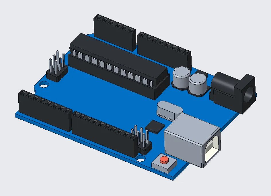 3D Модель Arduino UNO (STP)