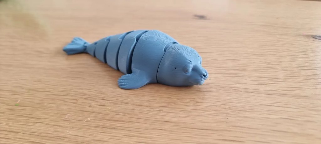 Гибкая модель для печати "Морской котик"