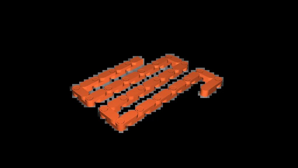 Сочленяемый линейка для 3D-печати - дюймы