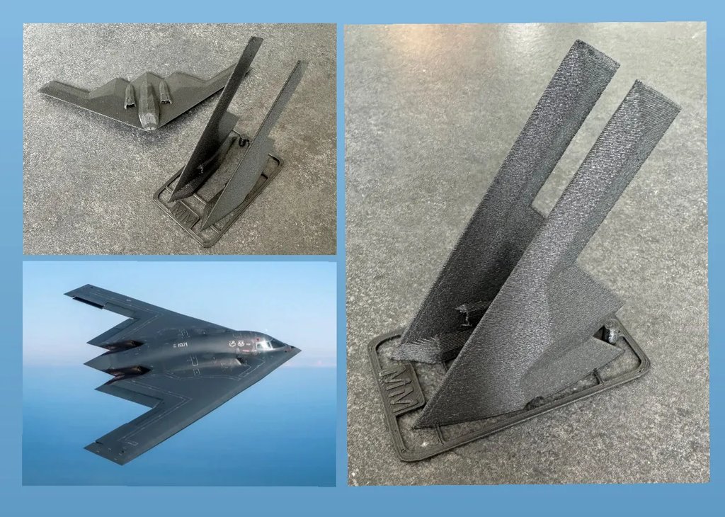 Набор карточек для сборки модели бомбардировщика B-2 Spirit