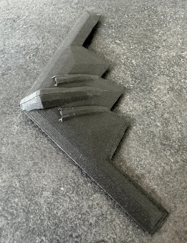 Набор карточек для сборки модели бомбардировщика B-2 Spirit