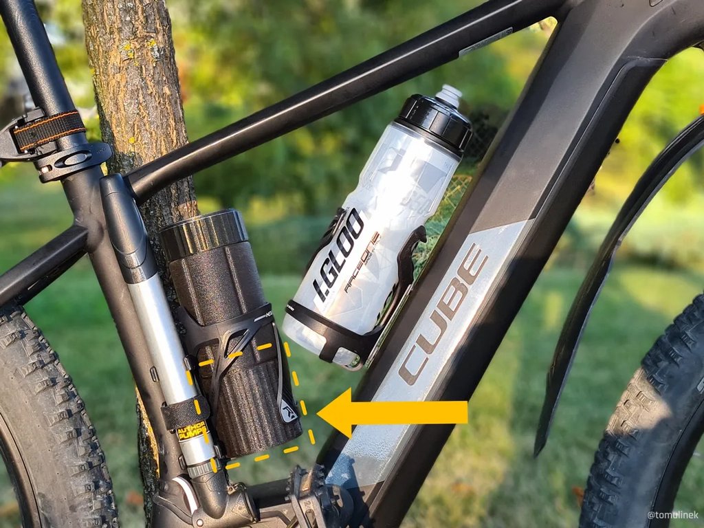 Фляга для велосипедных инструментов + удлинитель крышки