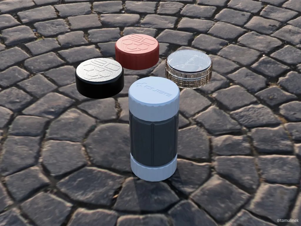 Фляга для велосипедных инструментов + удлинитель крышки