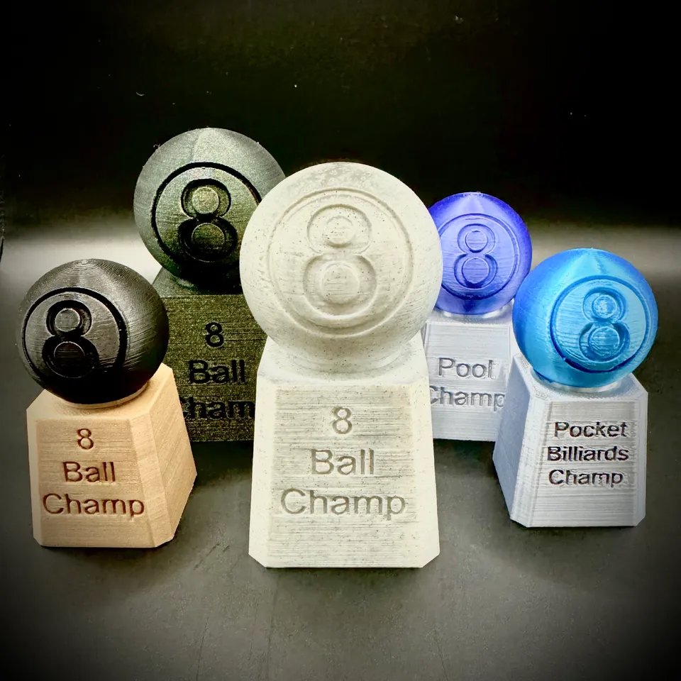 Кубок для бильярда, пула, «Восьмерки» - с возможностью настройки