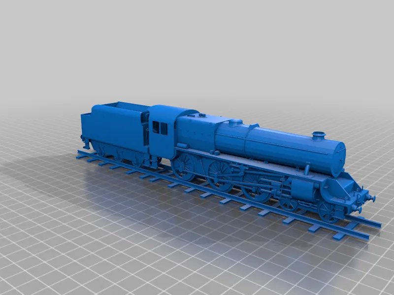 Черный паровоз LMS №5, модель локомотива