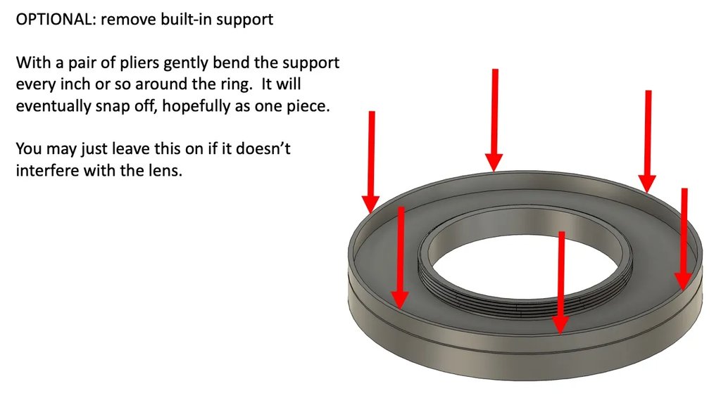 Адаптер для фильтров объектива - все размеры