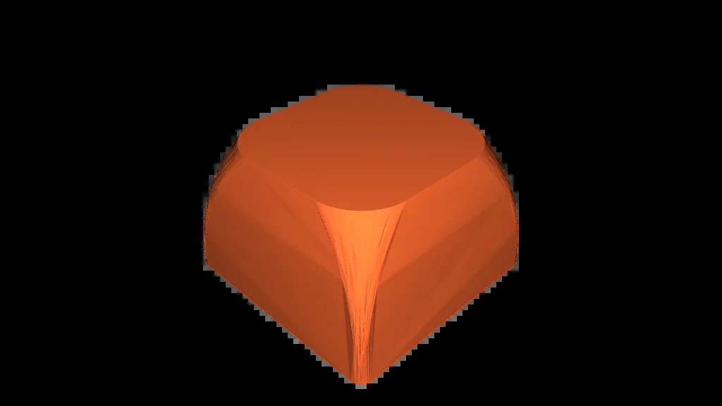 Накладка на клавишу Cherry MX с плоской верхней частью - оптимизирована для FDM