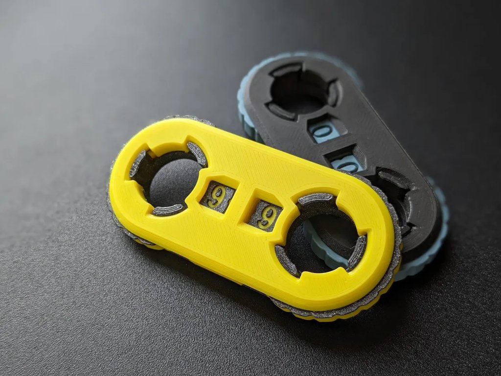 Счетчик с вращающимся механизмом