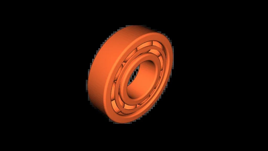 Полный подшипник с отламываемыми поддержками