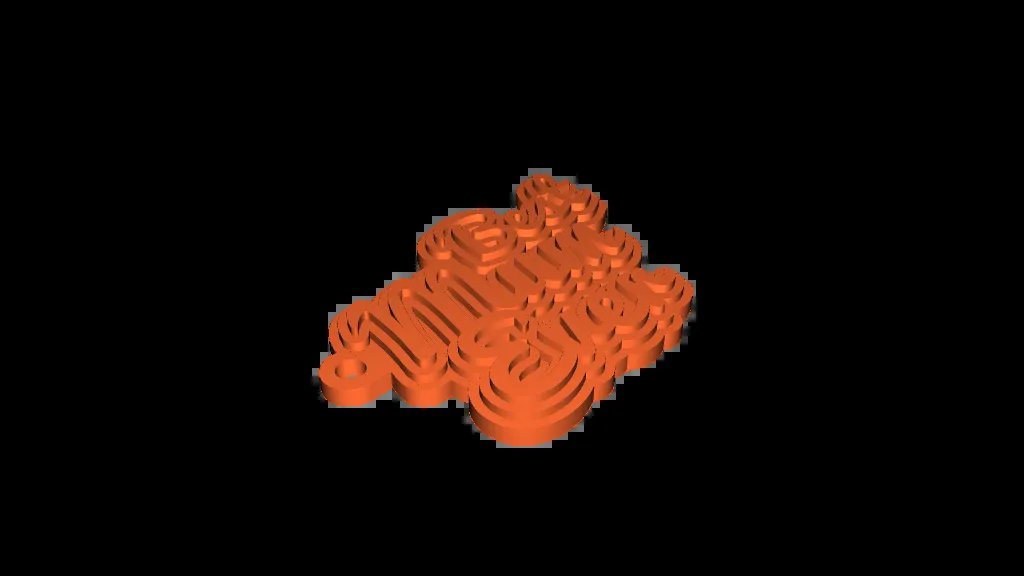 Брелок/бирка с именем - Ремикс - 3 строки, разные шрифты