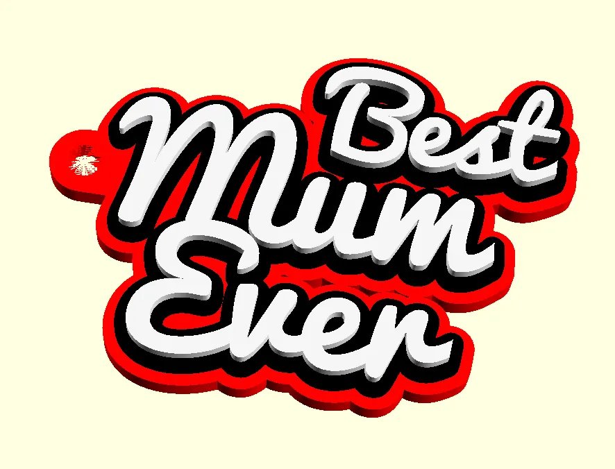 Брелок/бирка с именем - Ремикс - 3 строки, разные шрифты