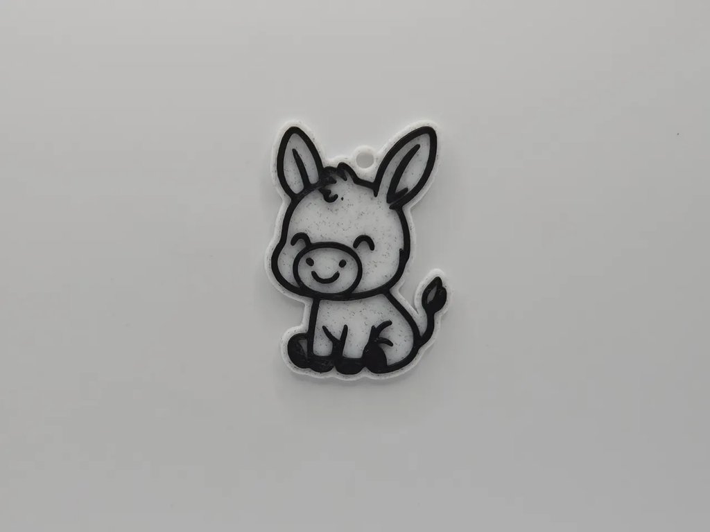 Милый ослик-брелок