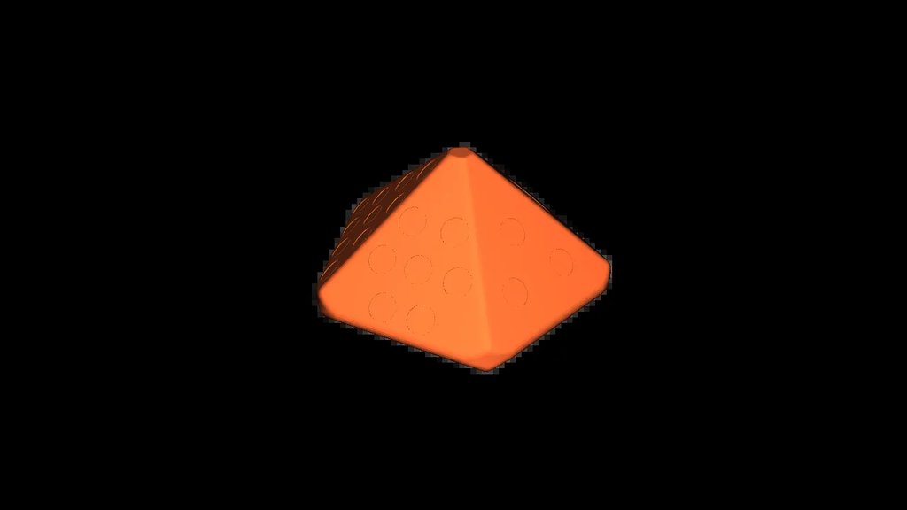 Десятигранная кость D10 с точками