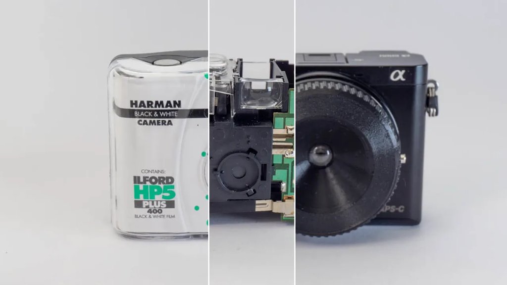 Адаптер объектива от одноразовой камеры