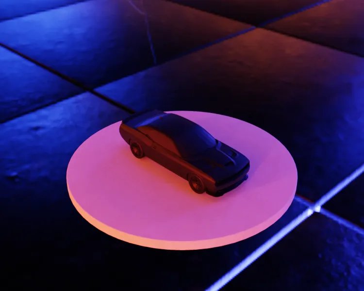 Dodge Challenger Hellcat - Модель американского масл-кара для 3D-печати