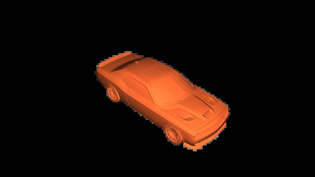 Dodge Challenger Hellcat - Модель американского масл-кара для 3D-печати