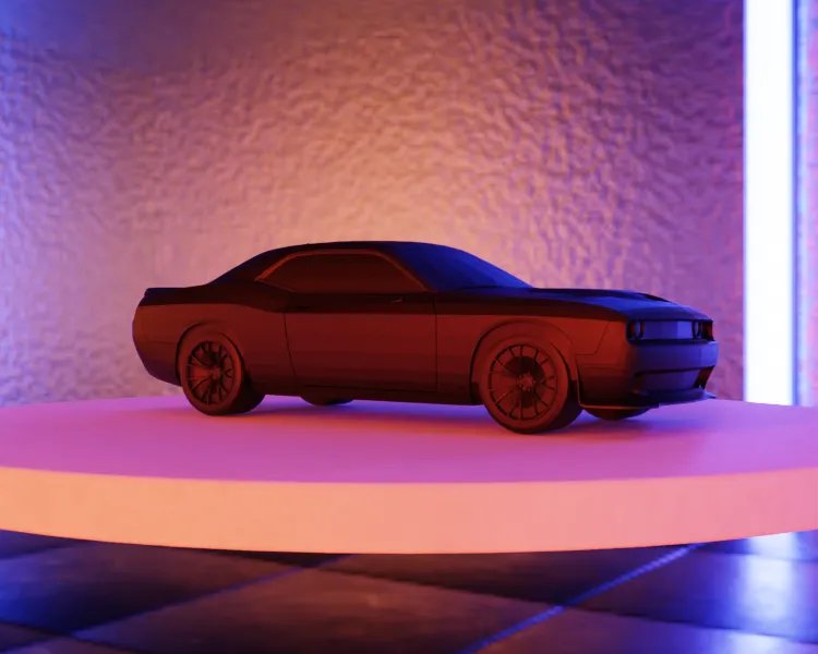 Dodge Challenger Hellcat - Модель американского масл-кара для 3D-печати
