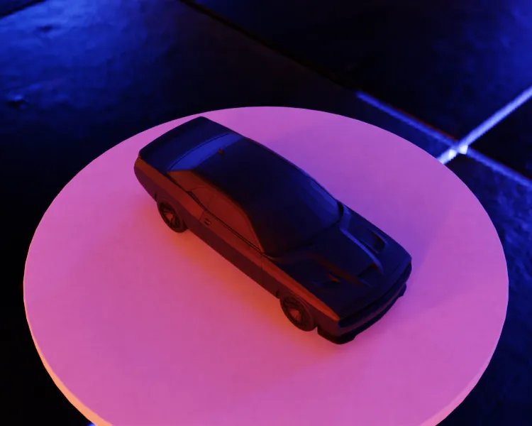 Dodge Challenger Hellcat - Модель американского масл-кара для 3D-печати