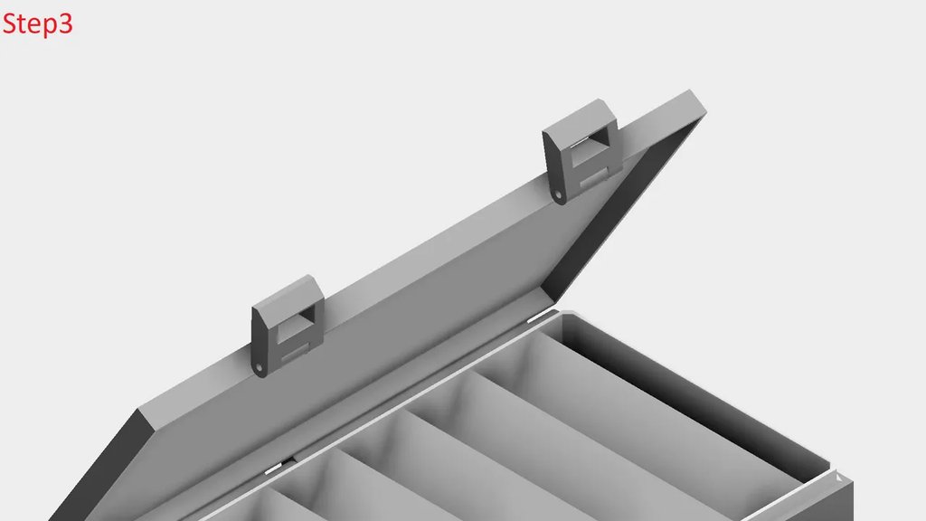 Двухсторонний ящик для блесен, напечатанный на 3D-принтере
