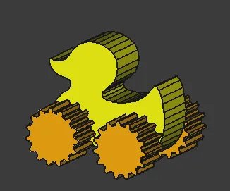 Утка-игрушка / Печать для песка