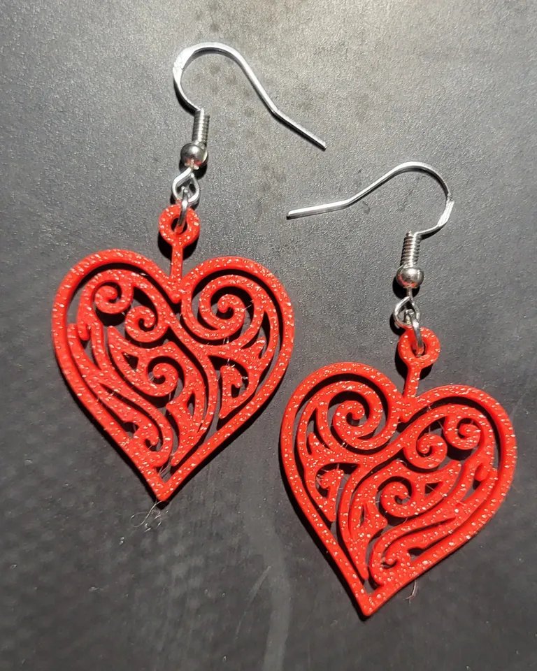 Серьги - 020 - Легкая печать