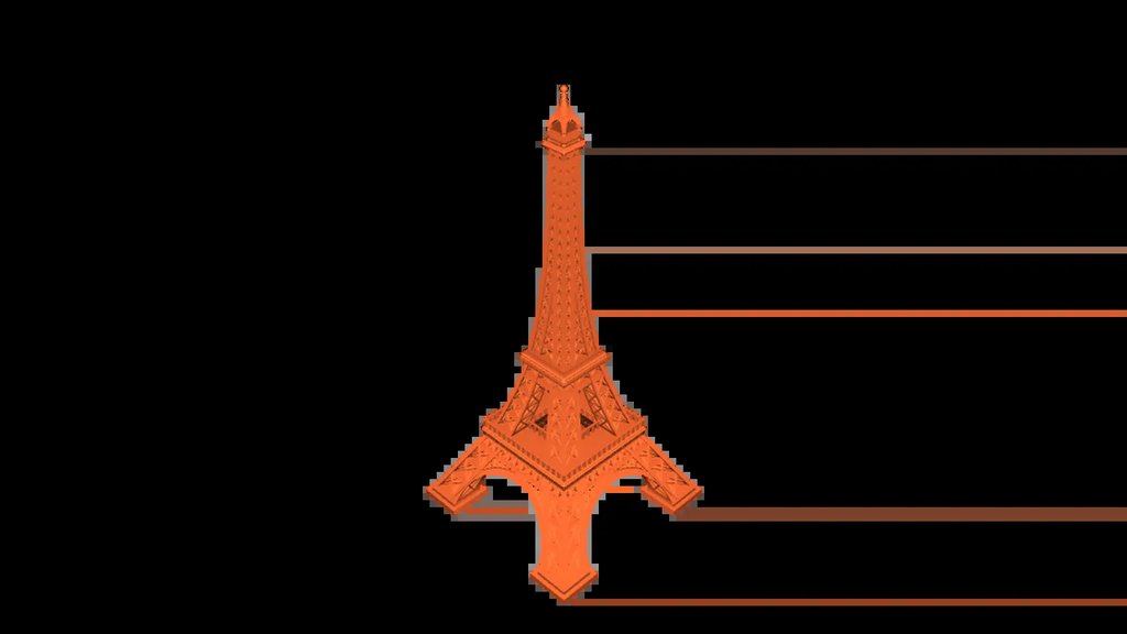 Эйфелева башня для 3D-печати (FDM)
