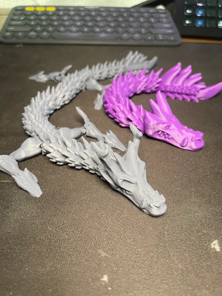 Гибкий Дракон-антистресс для 3D-печати