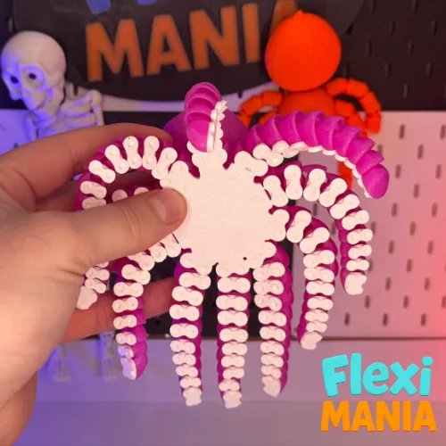 Гибкий осьминог | Осьминог с шарнирами, печатается целиком