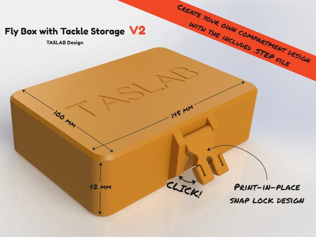 Коробка для мушек и оснастки V2