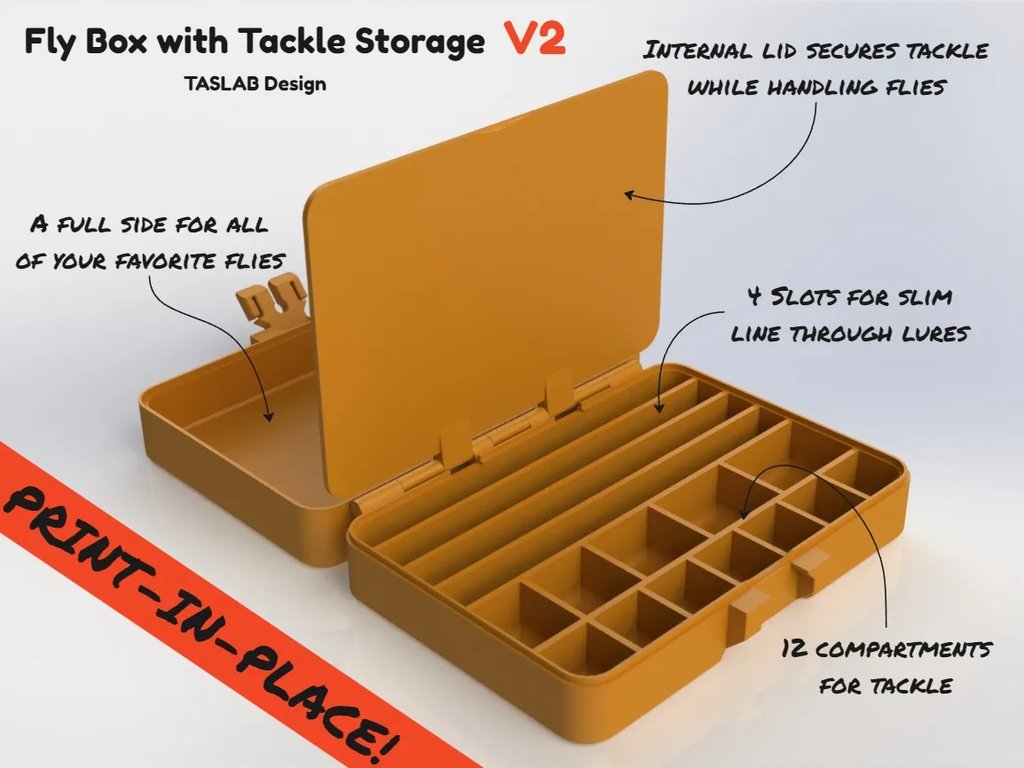 Коробка для мушек и оснастки V2