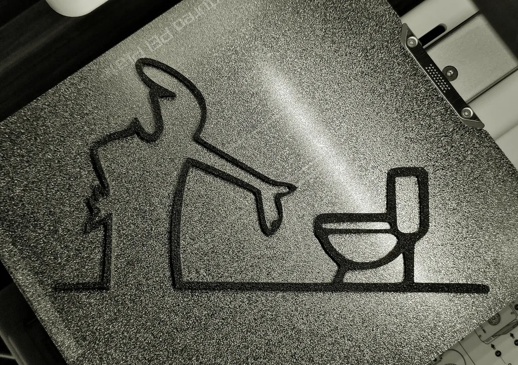 Забавная табличка на дверь "WC" – La Linea Balum 129