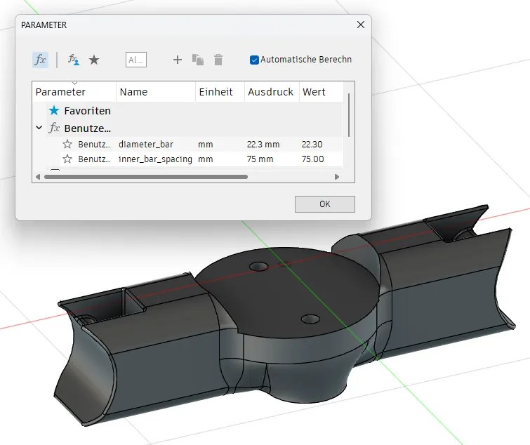 Крепление Garmin для аэроруля [параметрическое]