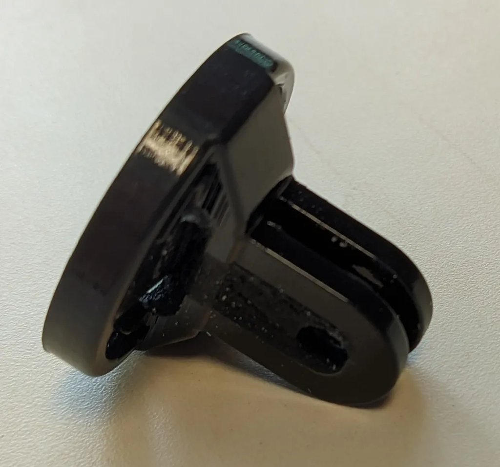 Адаптер для крепления Garmin/Wahoo с четверть оборота к GoPro с двумя штырями