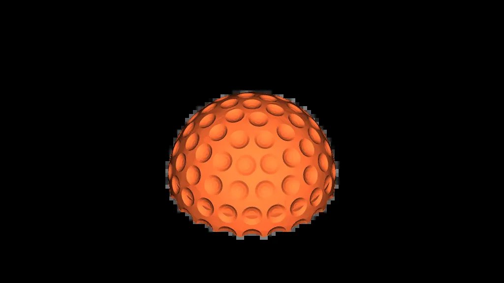 Секретное отделение в мяче для гольфа