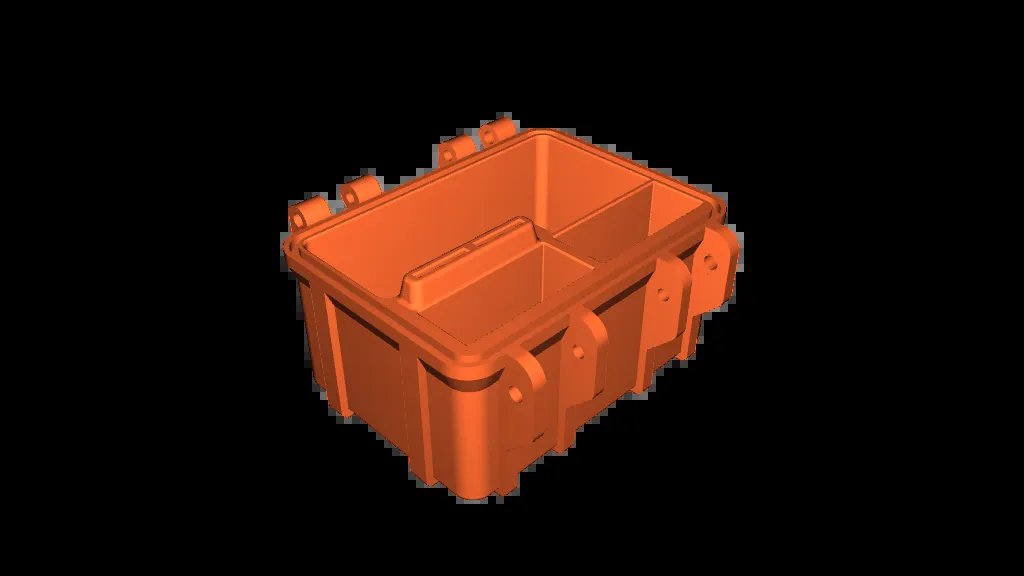 Прочный кейс для GoPro 9/10/11/12 с отсеком для 2 аккумуляторов