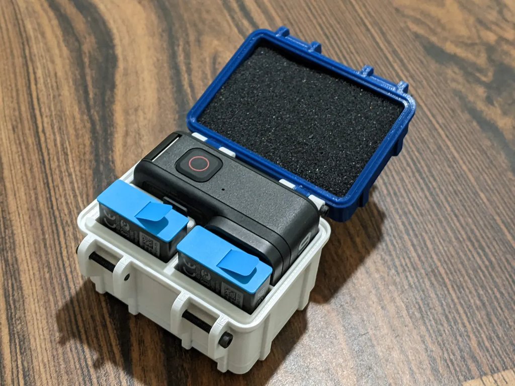 Прочный кейс для GoPro 9/10/11/12 с отсеком для 2 аккумуляторов